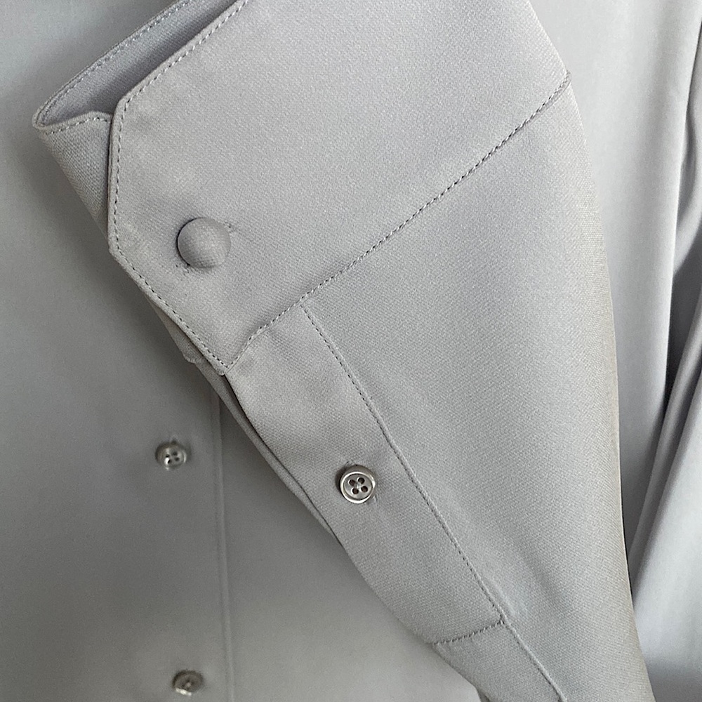 Helmut Lang NWT Silk Crepe Button Front Blouse - Picture 5 of 12